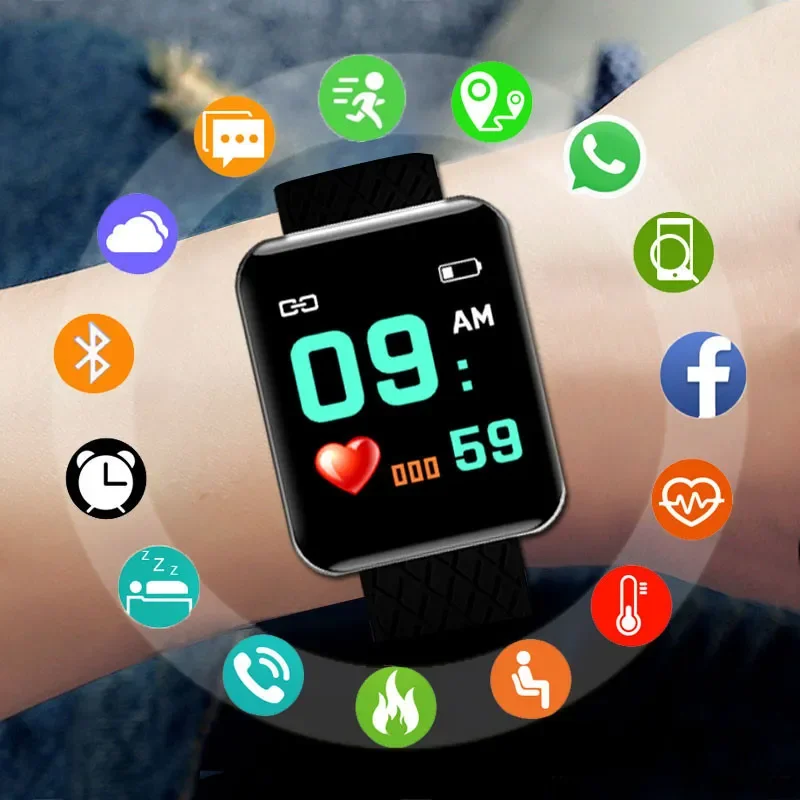 Smart Watch Fitness Tracker Women\'s Smartwatch Heart Rate Monitor Waterproof Sports Watches D13 for Men Women PK Y68 D20 2023