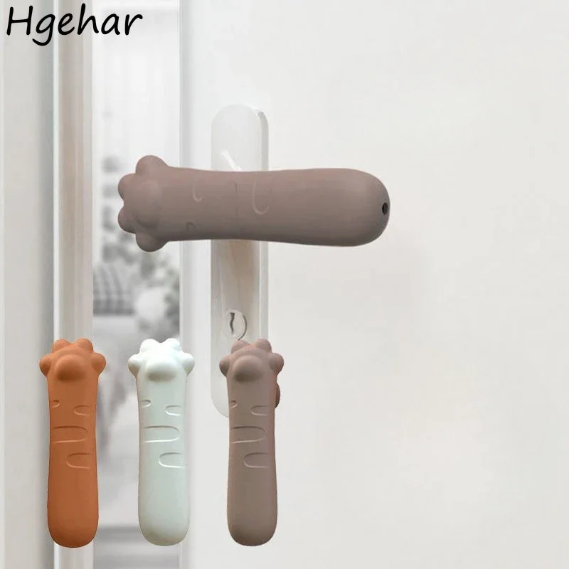 Silicone Door Knob Covers Soft Household Bedroom Bathroom Non-slip Anti-static  Anti-collision Protective Doorknob Glove Home