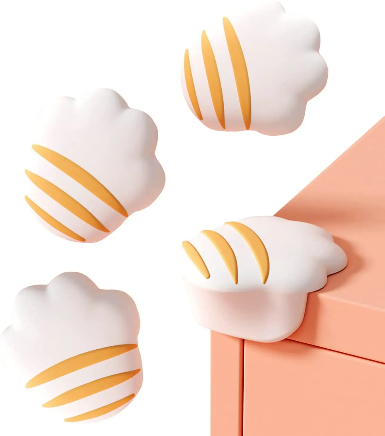 

2Pcs Cat Paw Child Table Corner Protector for Baby Furniture Corner Guard Edge Safety Bumpers Children Proof Bumper Cute