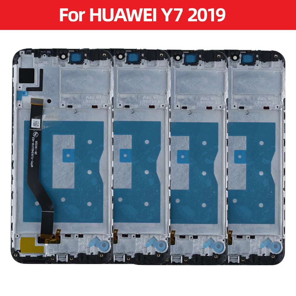 6.26 Inch Y7 Prime 2019 Display For Huawei Y7 2019 LCD Touch Screen Digitizer DUB-L23 DUB-LX1 Y7 Pro 2019 Assembly With Frame