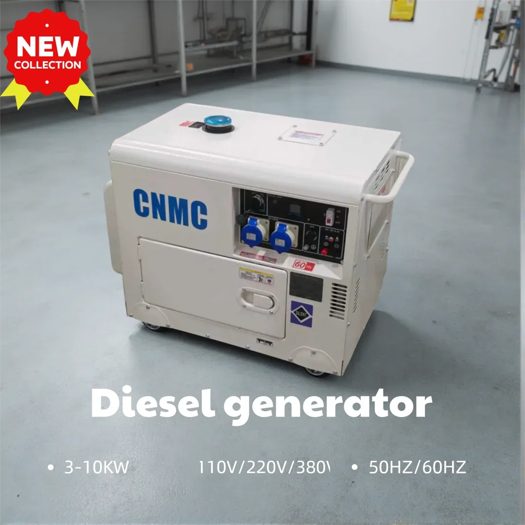 

CNMC 50HZ/60HZ 3KW/5.5KW/6.5KW/8KW/10KW Diesel Generator 100V/220V/380V Silent diesel generator power generator 230v combustion