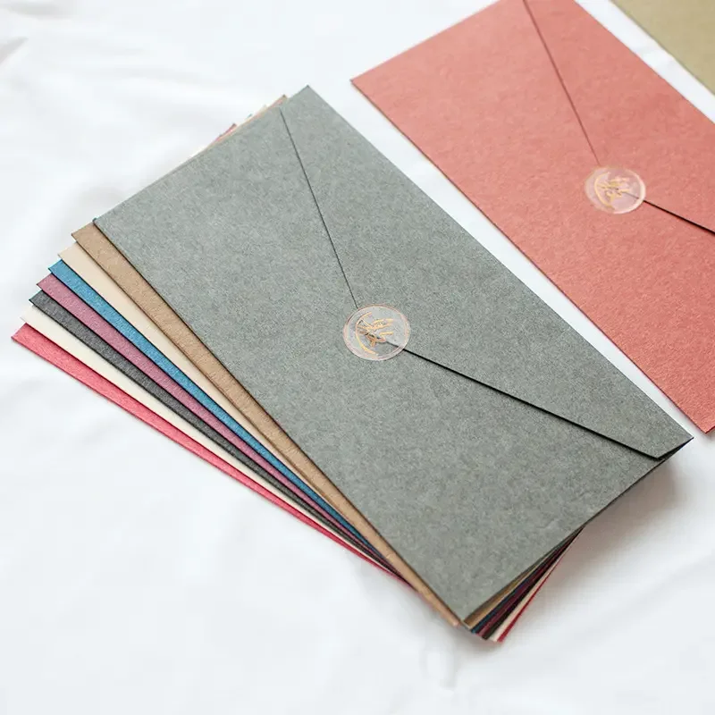 Premium 50Pcs Custom Printed Small Paper Envelopes Private DIY Envelopes For Wedding Invitation Postcard Greeting Letter Cards