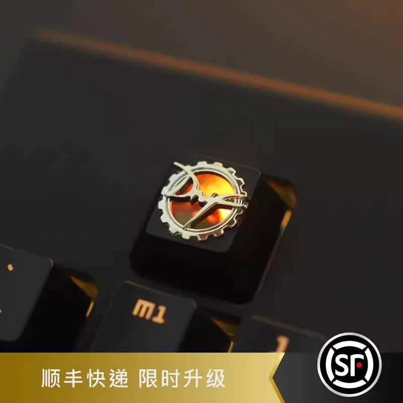 Mechanical Keyboard Game Peripheral Zinc Aluminum Alloy Metal Translucent Keycaps