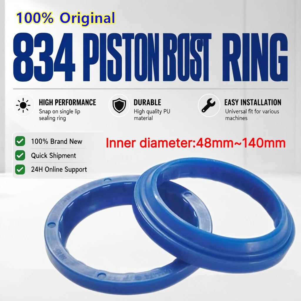 834 Piston Rod Dust Seal （48mm~140mm) Snap-fit Single Lip PU Seal Agriculture Forklift Machinery Hydraulic Cylinder Oil Seal