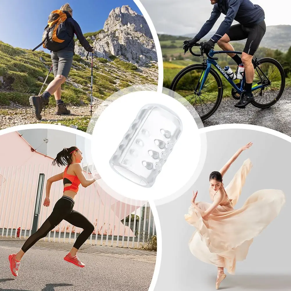 Silicone toe cobre toe caps anti-fricção respirável protetor de dedo do pé evita bolhas toe caps capa protetores cuidados com os pés