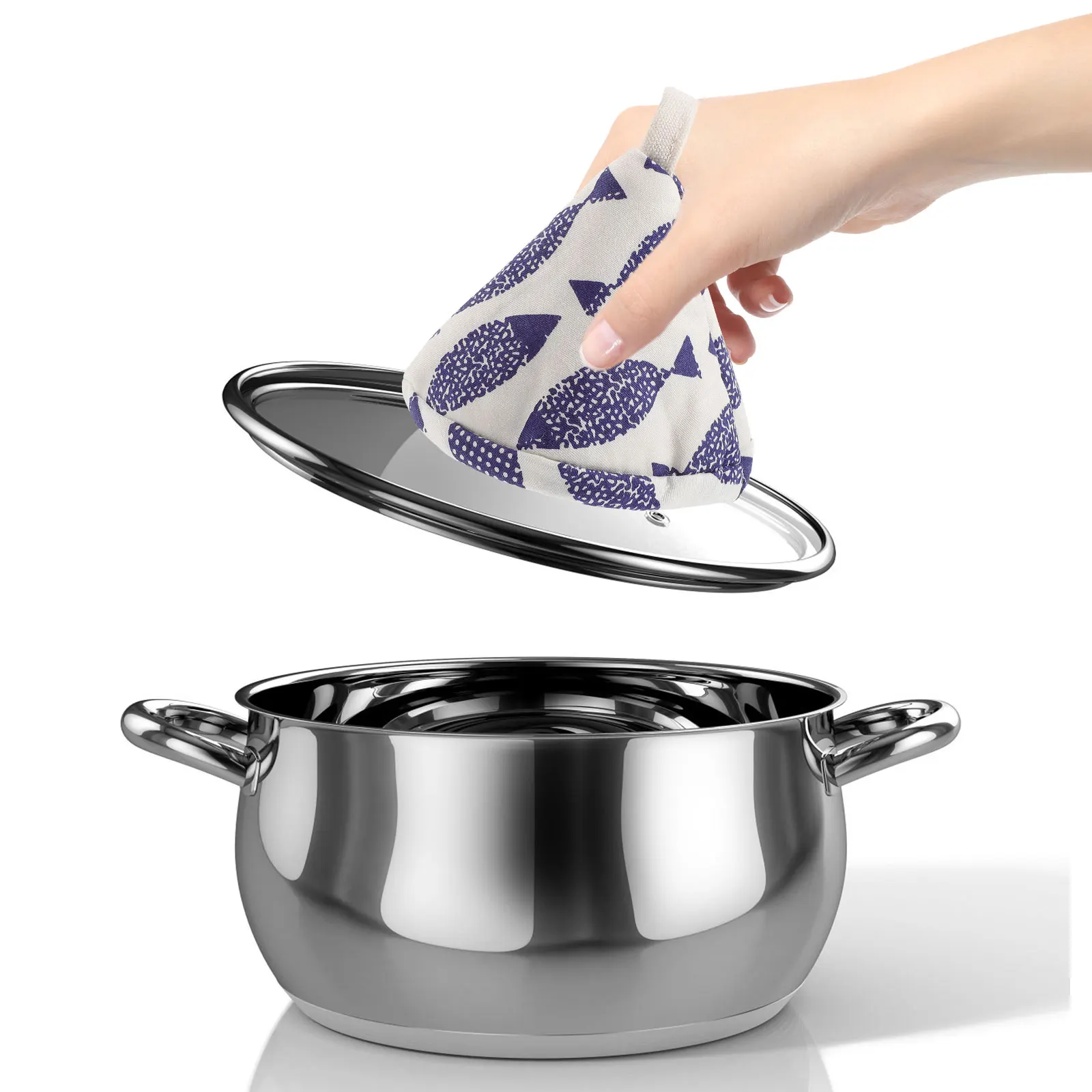 

Pot Lid Knob Protector Reusable Heatproof Simple Design Kitchen Gadget Cooking Cover Pan Lid Sleeves Anti Scald H leProtector