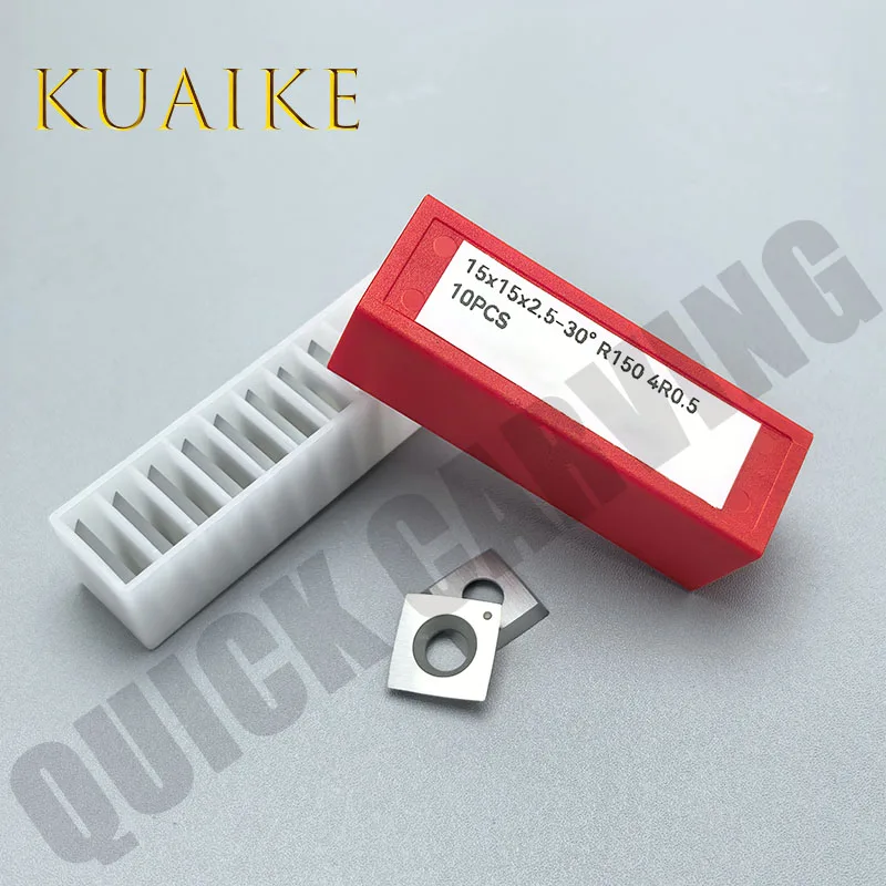 10 قطعة كربيد التنغستن مربع إدراج شفرات طحن 35 درجة مخرطة إزميل دوامة استبدال شفرة التخطيط 12X12X1.5mm 35 درجة #3