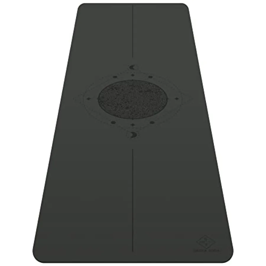 

Удлиненный широкий нескользящий коврик для йоги для домашних тренировок и горячей йоги - поверхность из натурального каучука с максимальным сцеплением для использования на мокрой или сухой поверхности