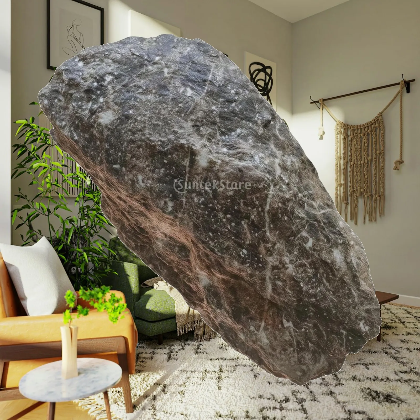 Faux Rock Decor Prop Lightweight PU Foam Artificial Stone Landscape Garden Studio Photography Accent