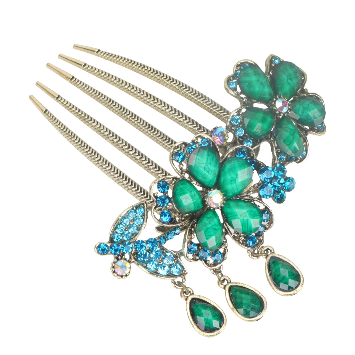 

Rhinestone Hair Combs Wedding Accessories Elegant Bride Headpiece Stylish Party Banquet Decorative Glossy