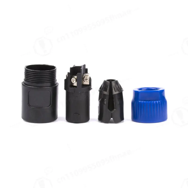 Pure Copper 4‑Core Speaker Connector Adapter, XLR Audio Plug, Stage Amplifier Loudspeaker Cable Replacement Accessories