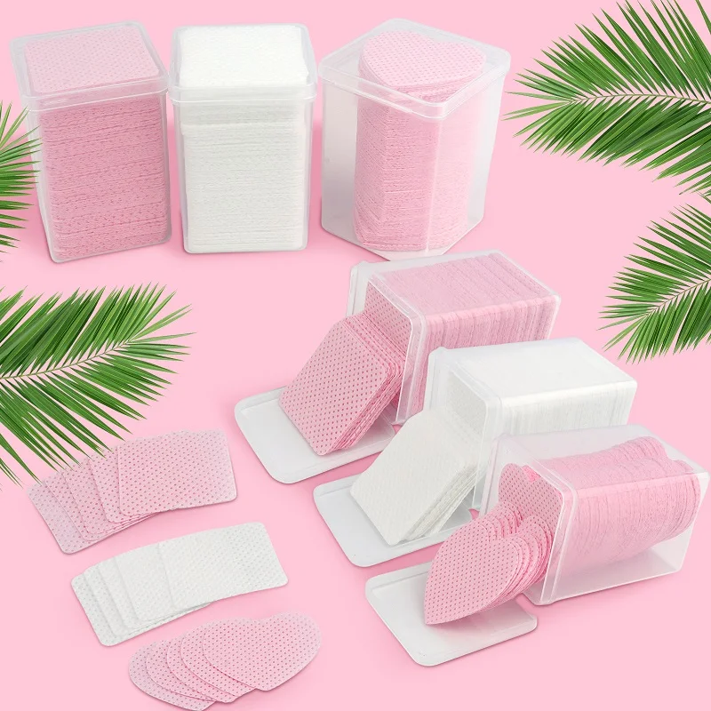 200pcs Wipes Paper Cotton Eyelash Glue Remover Wipe Mouth Of The Glue Bottle Prevent Clogging Glue Cleaner Pads Lash Extension