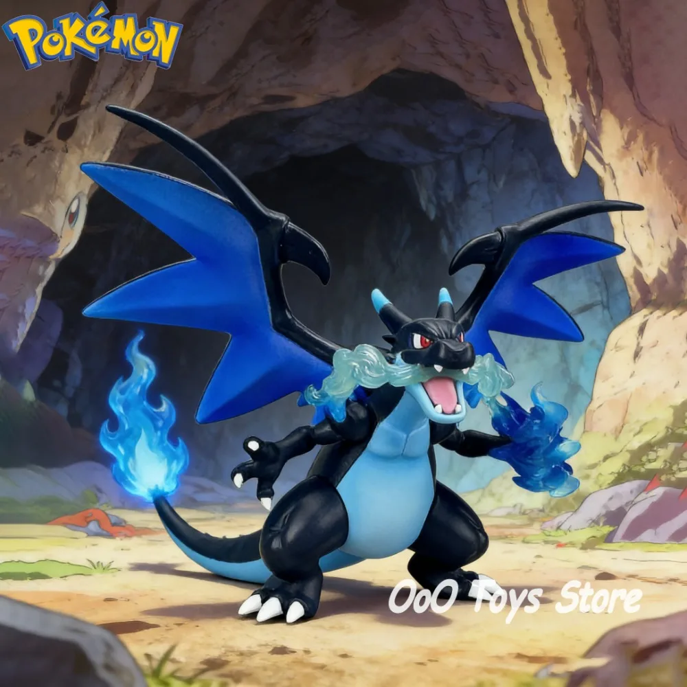 Anime Pokemon Figur Charizard X Actionfiguren PVC-Statue Desktop-Ornament Sammlermodell Spielzeug Geschenke 12cm/4,72 Zoll