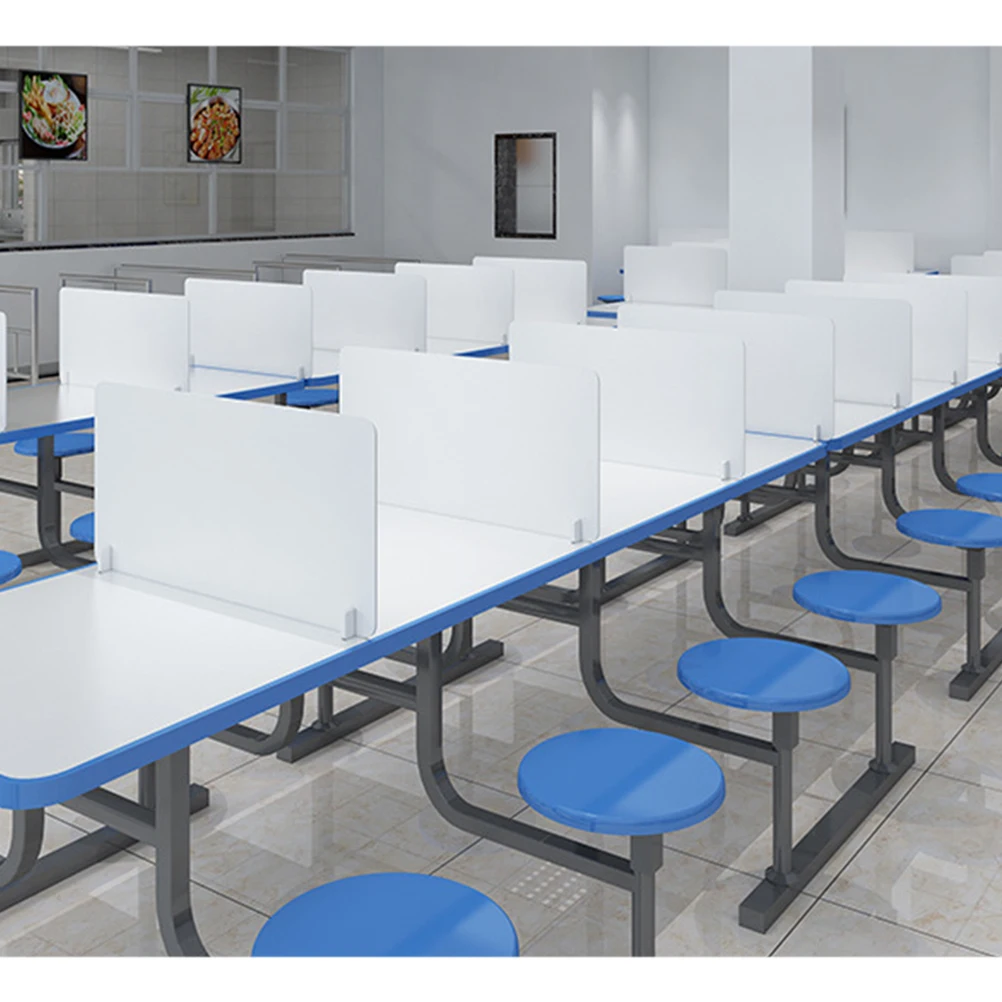 

PVC Partition Board School Office Desk Dividers Anti Droplet Isolation Guard Panel Privacy Test Broken Resistant Spray