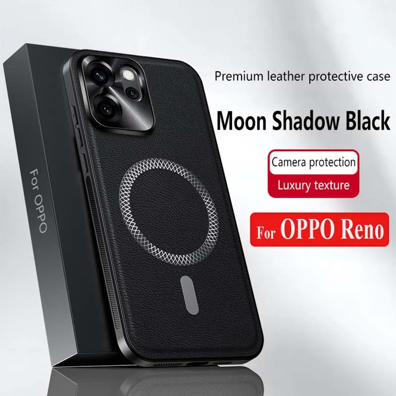 Fall Für OPPO Reno 14F 13F 12F 11F Reno 14 13 12 11 10 Pro + Abdeckung Weiche stoßfest Mag-safe Metall Kamera Schutz Shell Fundas