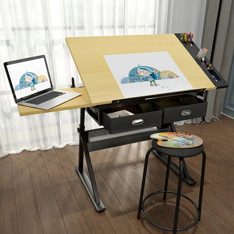 Table Scratch Resistant Space Saving Easy Assembly Sturdy Construction Smooth Surface Reinforced Frame Stable Structure