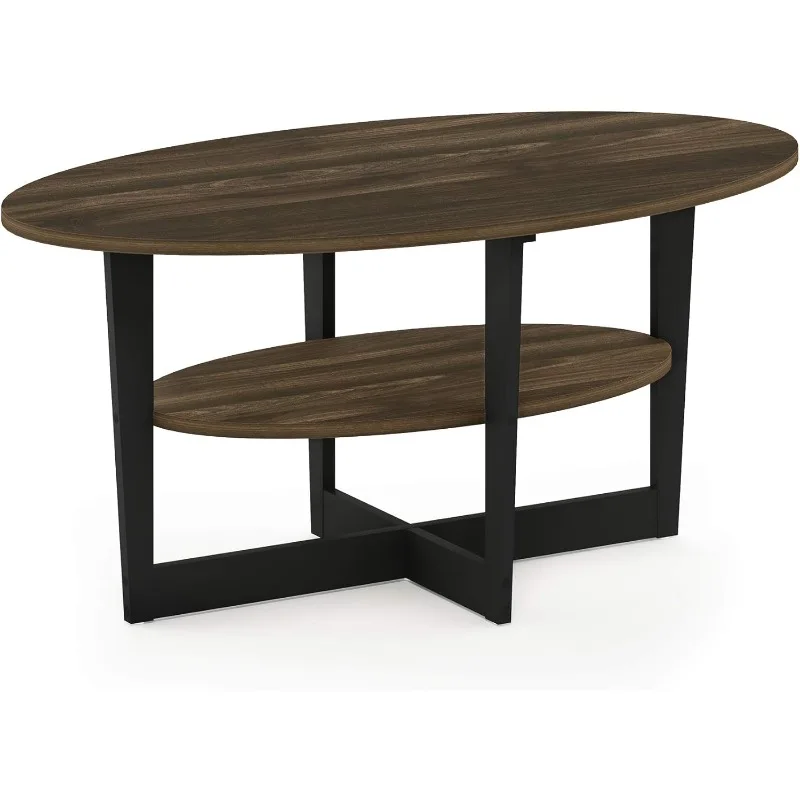 Coffee Table, 1-Pack, Columbia Walnut/Black