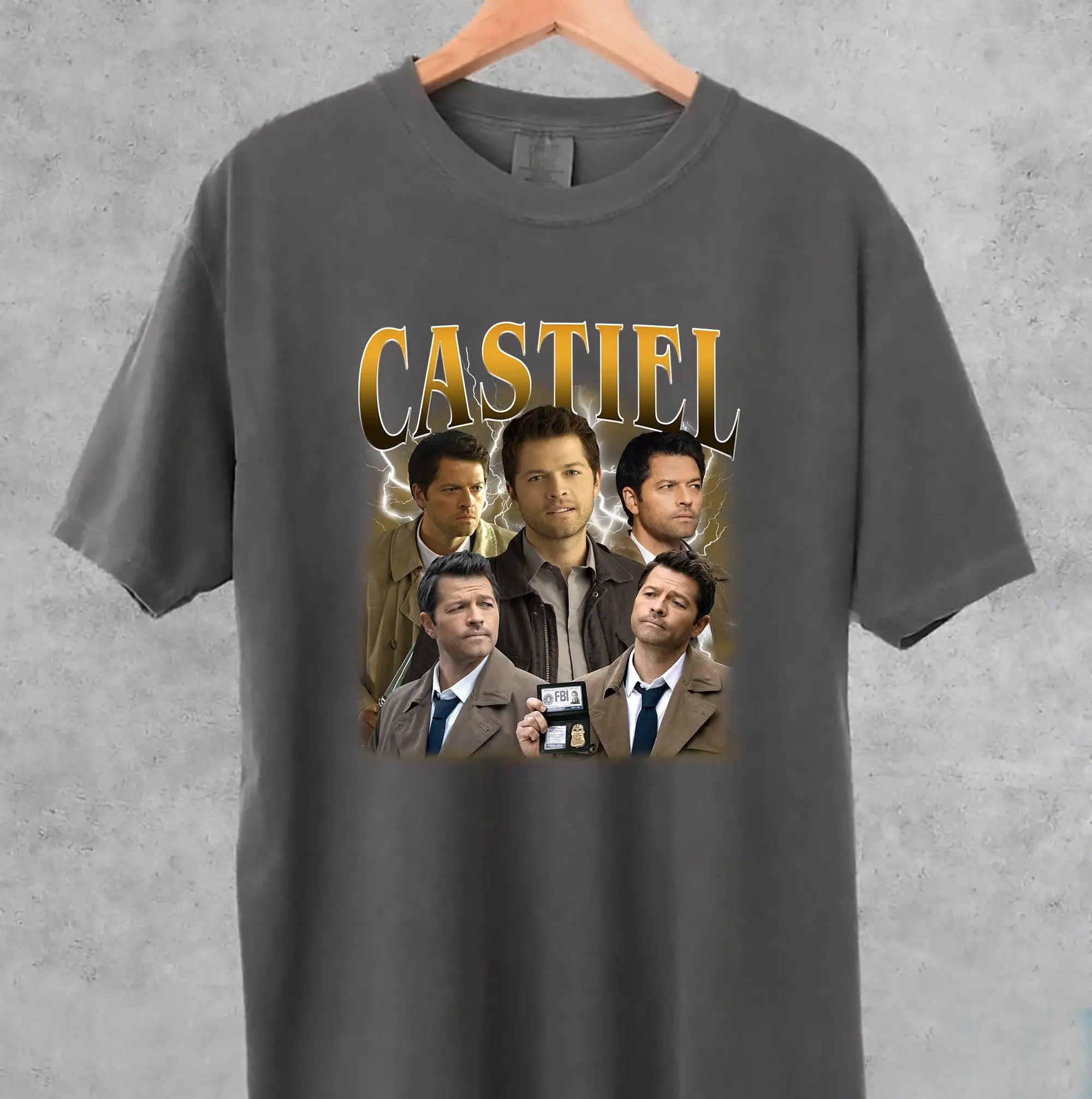 Comfort color Limited Castiel Vintage Shirt, Gift For Woman and Man Unisex T-Shirt