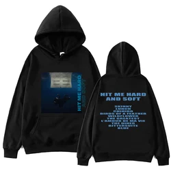 Hit Me Hard and Soft Billie Hoodie, Harajuku Pullover, Tops, Moletom, Fãs Presente