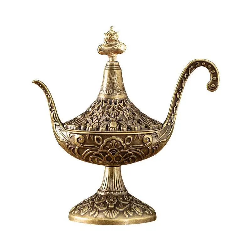1 Stück Golden Alas Divine Lamp Serie Eisen-Räucherstäbchenhalter Räucherständer – Detail 5