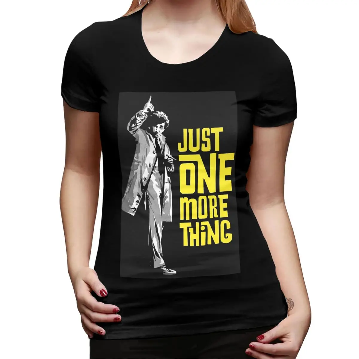 

Columbo - Just One More Thing T-Shirt for Women Round Neck Streetwear T Shirts Women's Tees Short Summer Clothes Tops