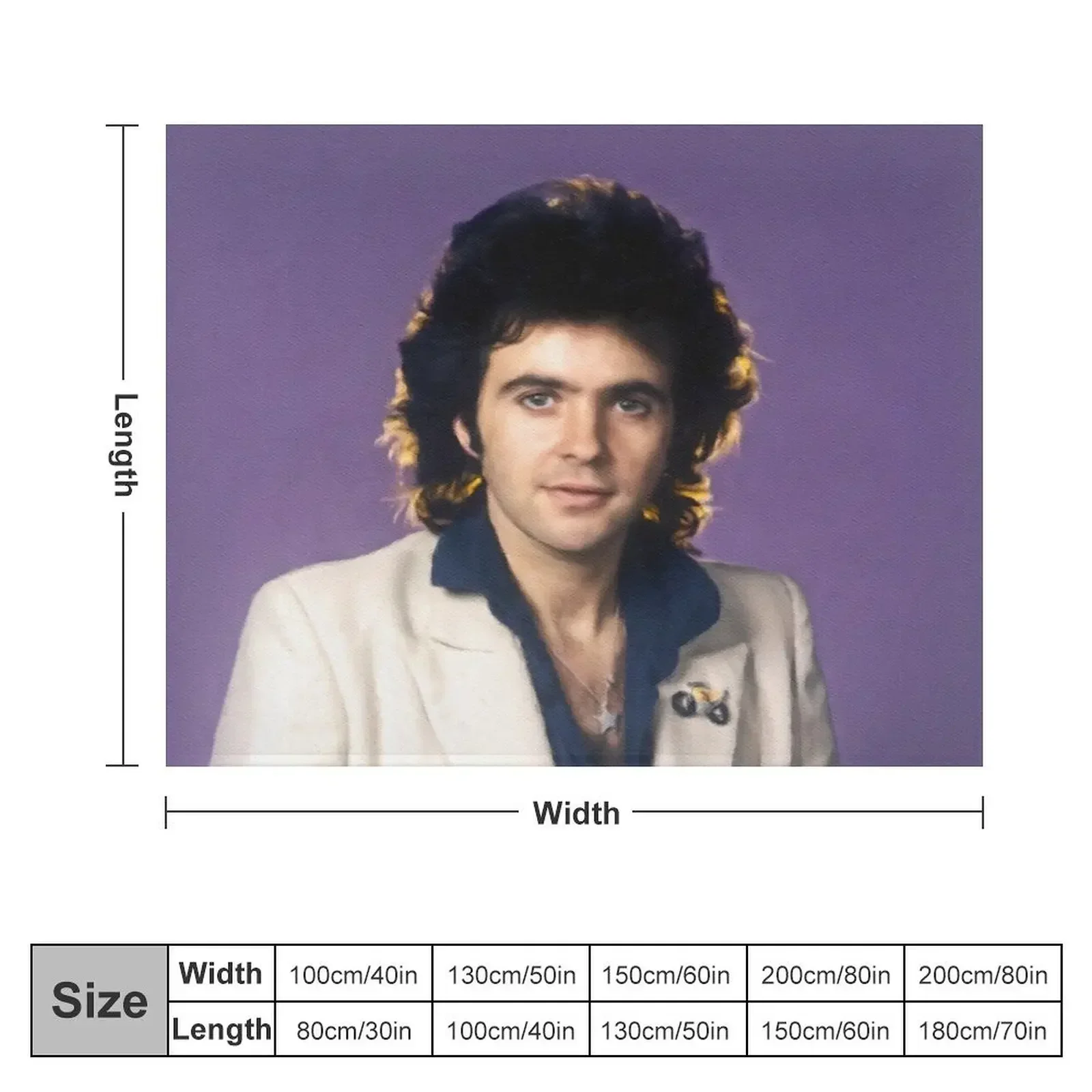 David Essex, Music Star Throw Blanket christmas gifts Thermals For Travel Blankets