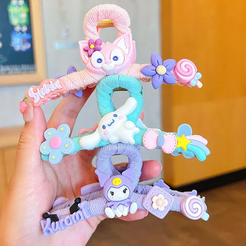 Sanrio Kuromi Hairpin Women Cute Cinnamoroll Hair Claws My Melody Acrylic Resin Shark Hairclip For Girl Birthday Party Xmas Gift