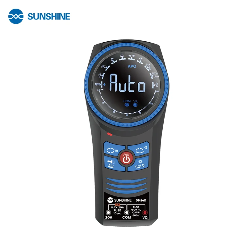 SUNSHINE DT-24R Automatic Range Rotary Multimeter for Mobile Phone Identifies and Measures AC and DC Voltage Repair Tool