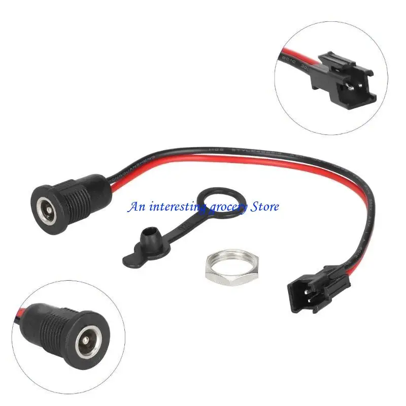 652D DC5.5x2.1mm Power  Socket High Current Female Power Adapter Easily Install