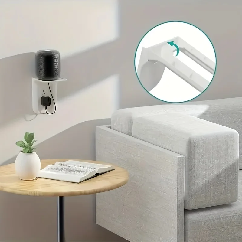 Plastic Living Rooms Usb Rack Switch Rack Barthroom Storage Outlet Shelf Phone Charging Holder