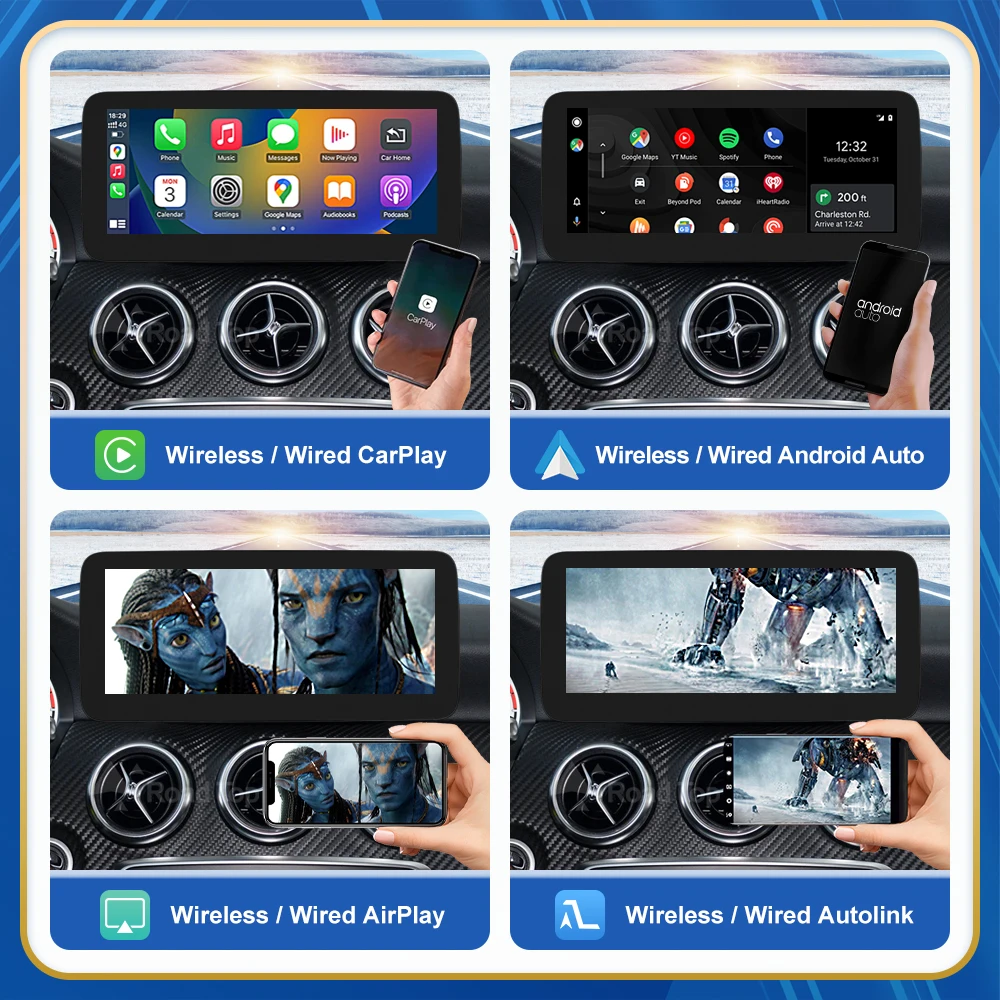 Touch Display Multimedia Speler voor Mercedes Benz A/GLA/CLA/B KLASSE W176 X117 X156 W463 W246 2013-2015 NTG4.5 GPS Carplay Scherm