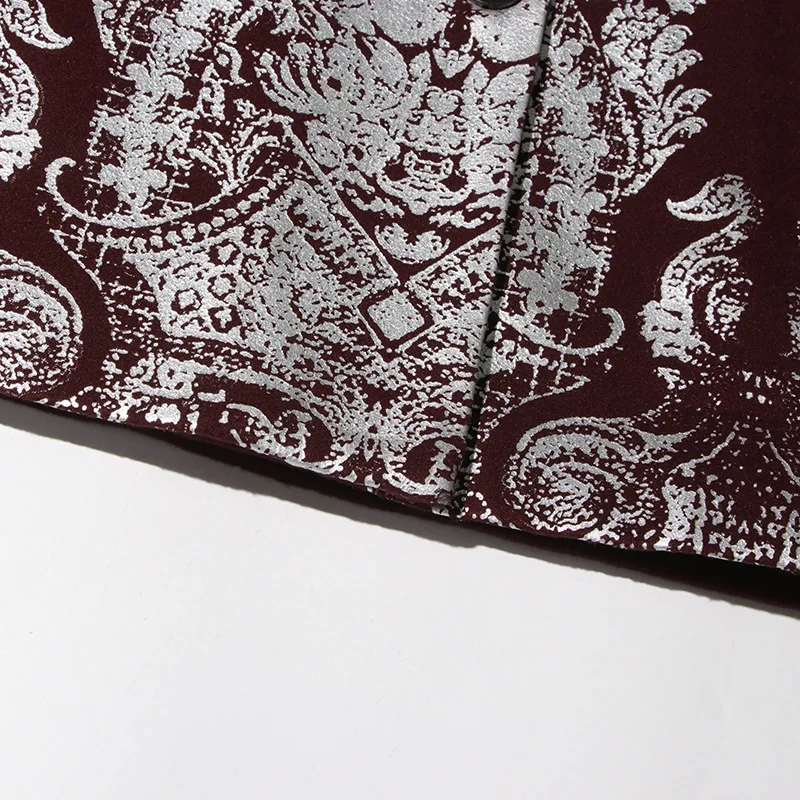 Blazers con estampado de brocado de diseñador para mujer, abrigos informales de manga larga con cuello entallado para invierno y primavera, chaqueta de moda para oficina para mujer 2026