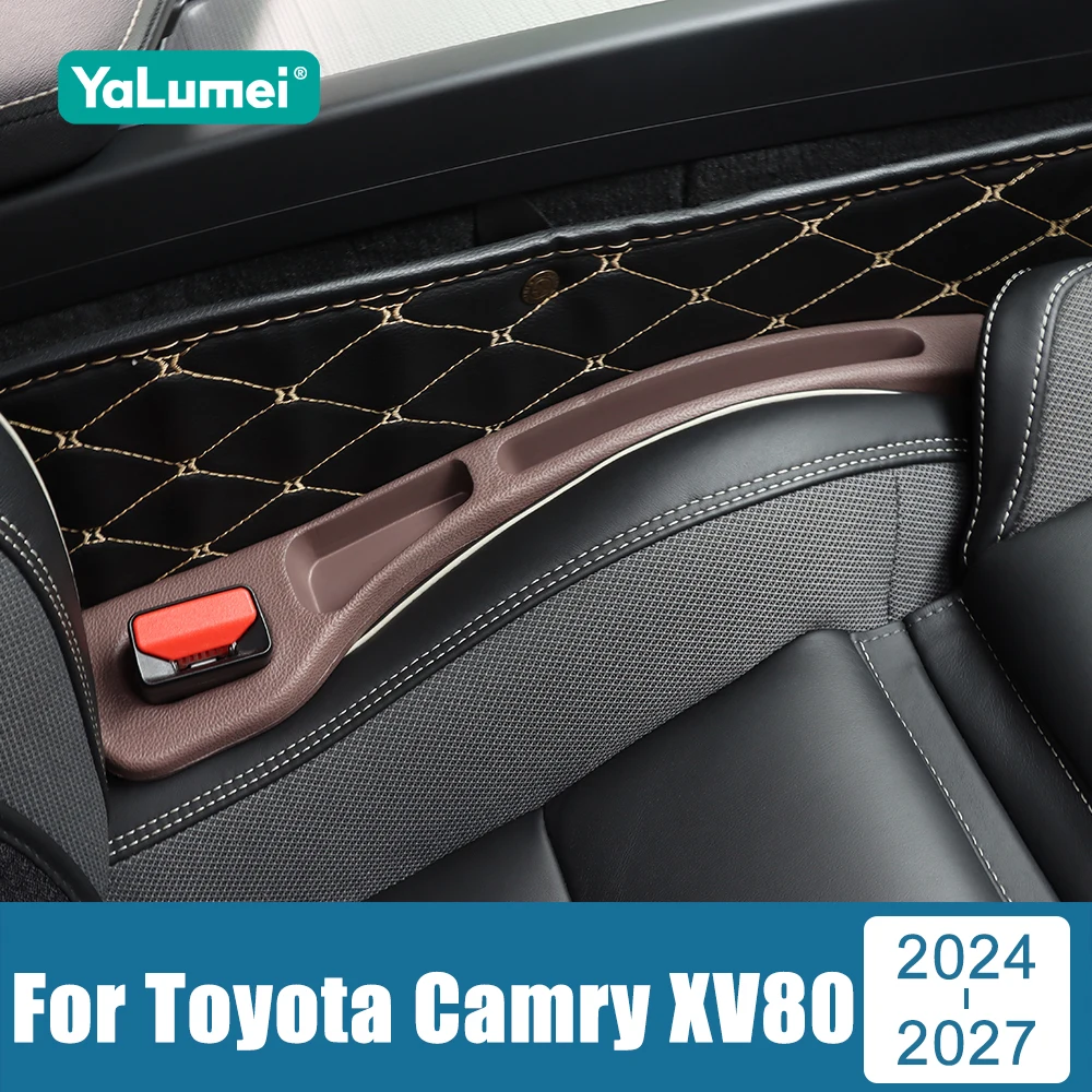 For Toyota Camry XV80 2024 2025 2026 2027 2PCS Universal Car Seat Leak Proof Strips Gap Side Seam Filler Storage Accessories