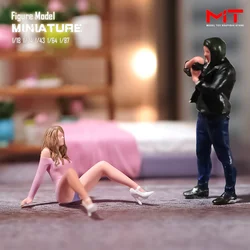 In Stock Painted Figures 1/87 1/64 1/43 1/24 1/18 Shy Girl Glamour Female Miniatures Mini Doll Model Photographer Scene Props