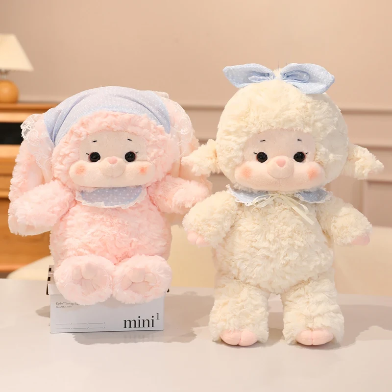 Spitze Kaninchen Und Schafe Plüsch Spielzeug Schöne Cartoon Plüsch Spielzeug Gefüllte Puppen Homdecor Schlaf Begleiter Plüsch Kissen Weihnachten Geschenk