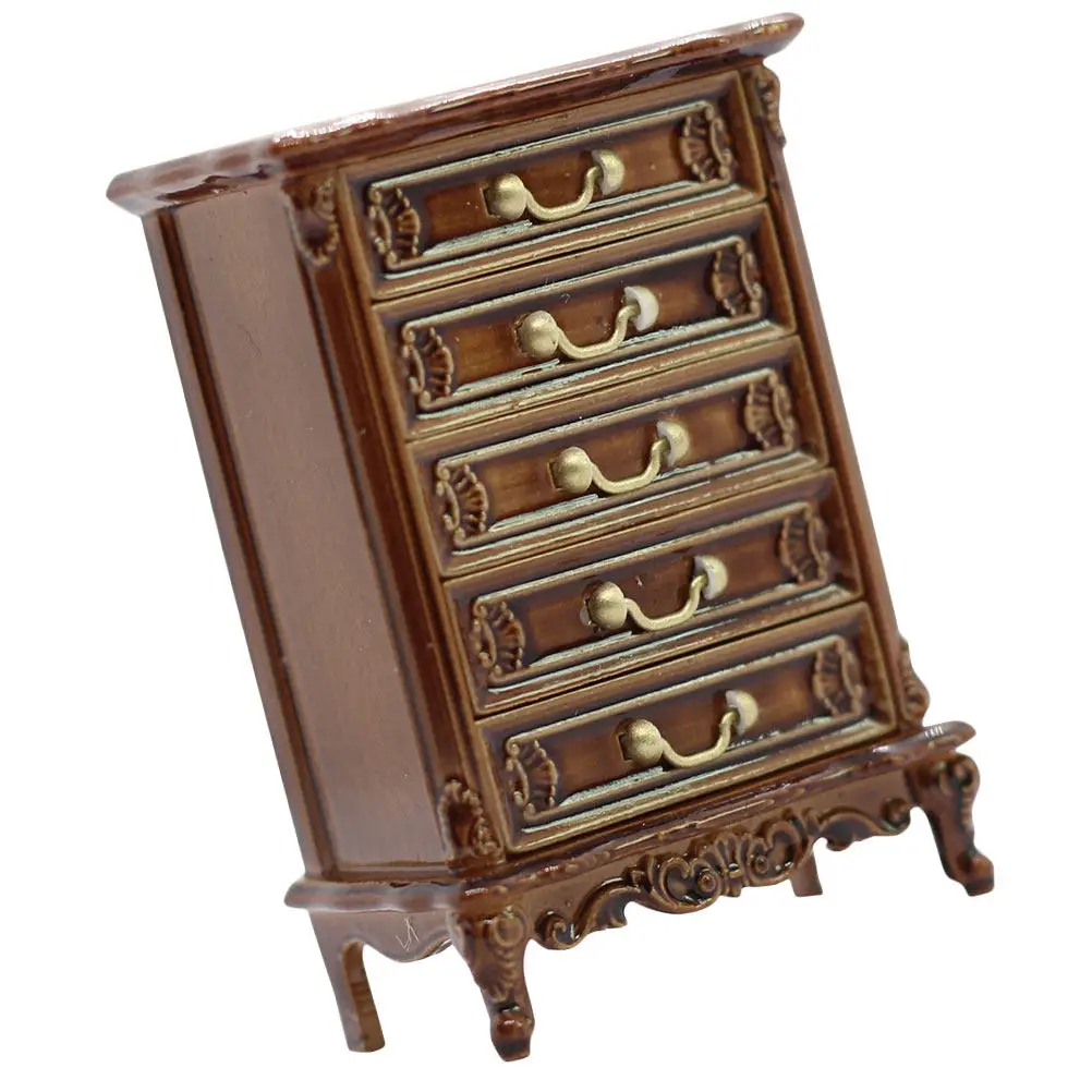 

Очаровательный миниатюрный пластиковый шкафчик для декора дома, износостойкий, с детальной проработкой, для ландшафтного дизайна кукольного домика