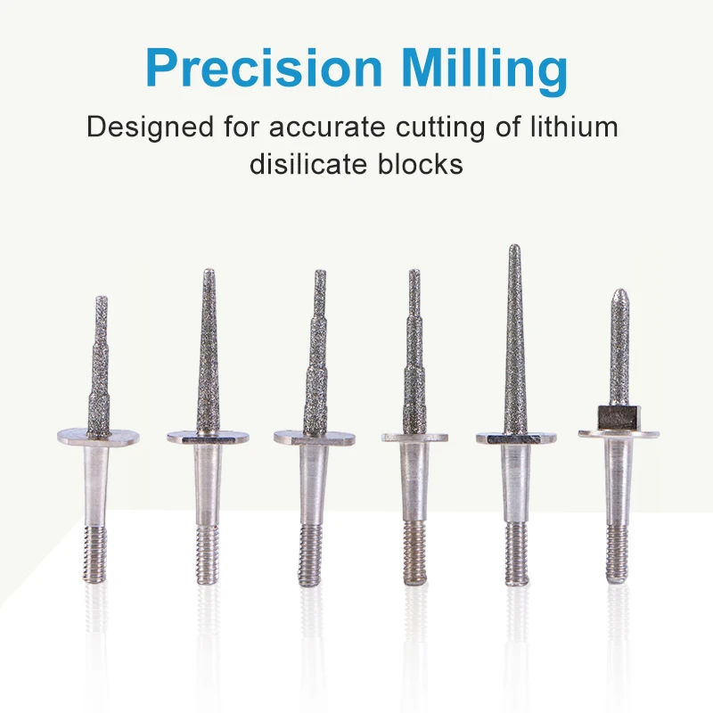 

XANGTECH Cerec 3 Wet Milling Burs Dental Materials For Glass Ceramic Lithium Disilicate Dental Grinding Tool CAD CAM Dental Lab