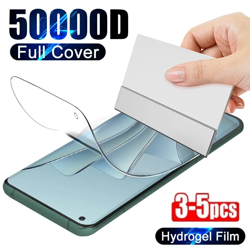 3-5 sztuk folii hydrożelowej do OnePlus 11 R 10T 9 Rt 10 Pro Screen Protector do One Plus ACE 2 V 8 Pro 8T 7 7T Nord 2T ACE3 12 12R