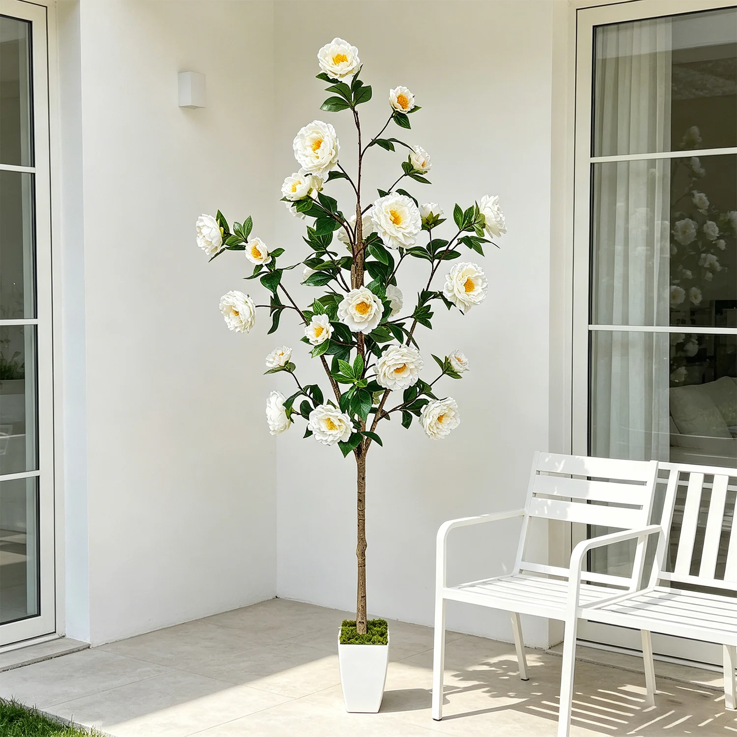 130/180cm Artificial Peony Tre - đánh giá và giá Home Decor Outdoor