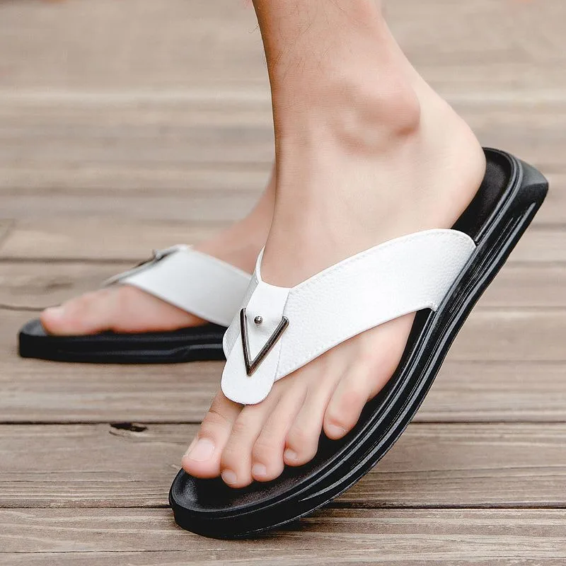 Men's Summer Flip-Flops Outdoor Anti-Slip Anti-Odor Casual Fashion Sandals Korean Style New Arrival
