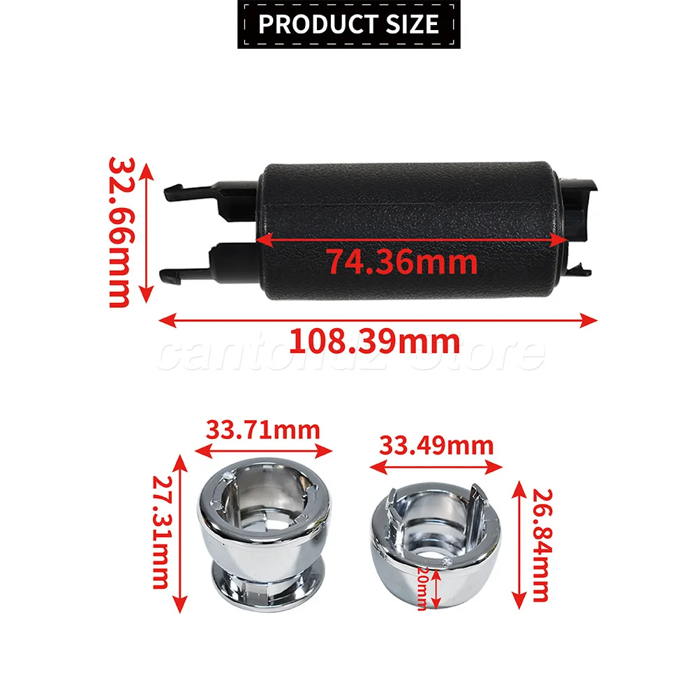 For BMW Mini R50 R52 R53 R55 R56 R57 R58 1PC Car Black Chrome Handbrake Handle Part Number:34406774436 High Quality