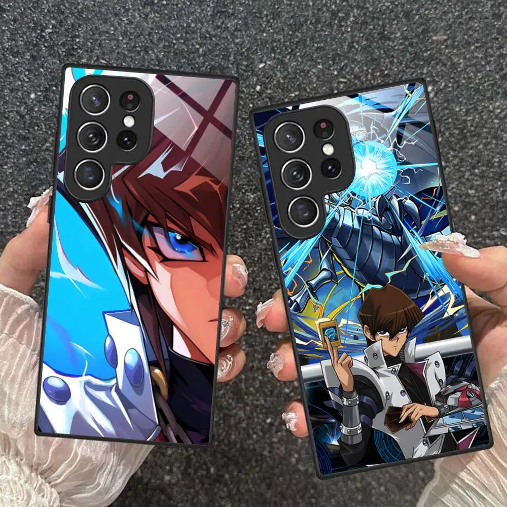 

Чехол для мобильного телефона Yugioh Seto Kaiba для Samsung Galaxy A56 55 54 53 52 51 36 35 34 23 16 15 5G, стеклянный цветной чехол, красивый