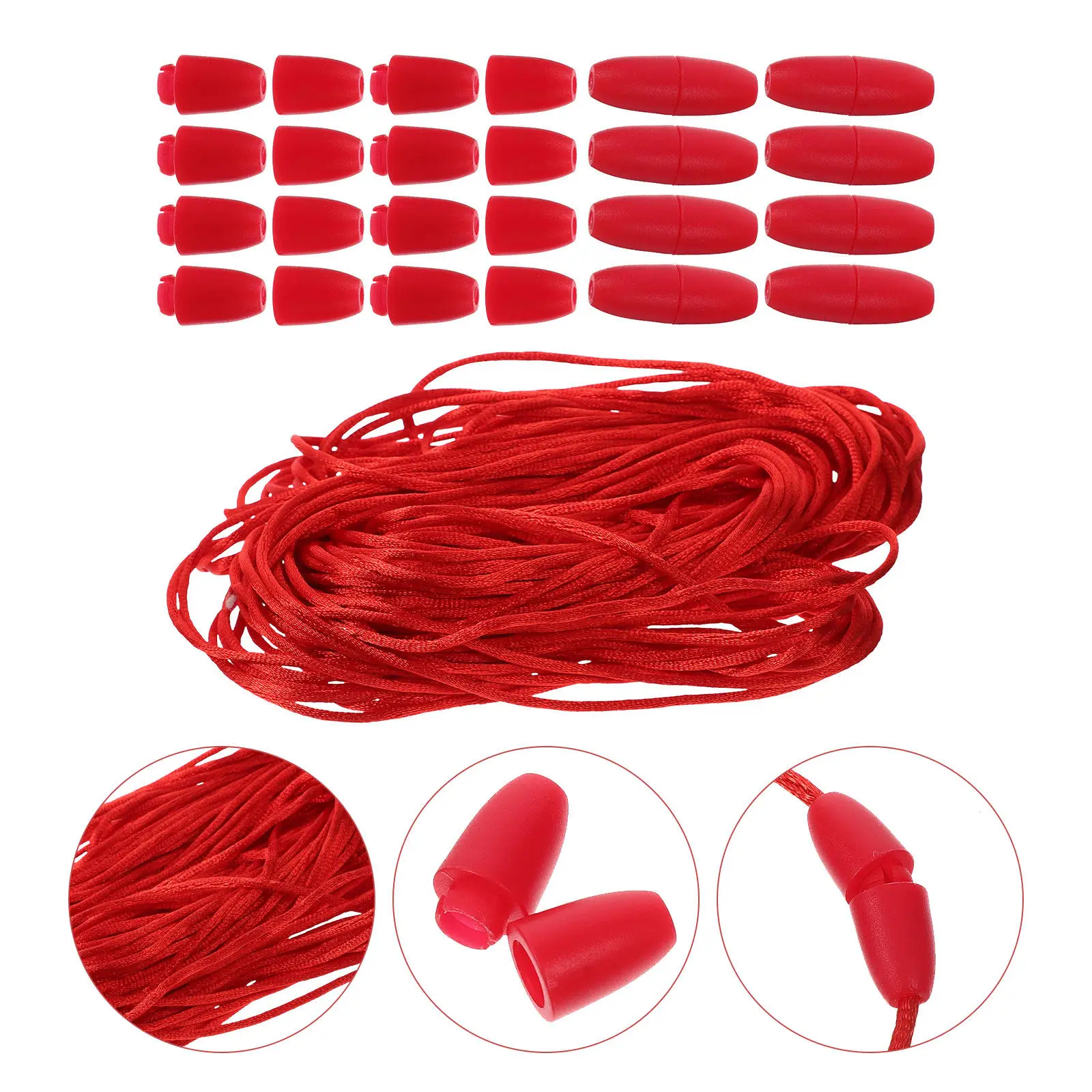 

1Set DIY Connection Buckle Craft Rope Nylon Braided Rope for Crafts Gift Wrapping Bracelet Necklace Cord Multi-Use Fastening