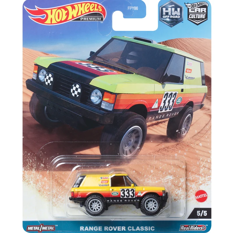 Оригинальные игрушки Hot Wheels Premium Car Culture HW для мальчиков по бездорожью 1/64 литая Toyota 4 runner Range Rover классическая металлическая