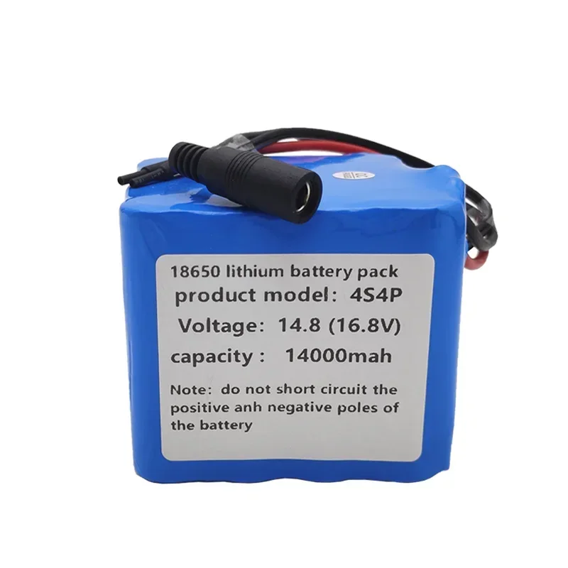 4S4P 16.8V 14.0Ah Lithium Battery Pack 18650 LED Night Fishing Light Heater Miner\'s Light Amplifier Battery Rechargeable Battery