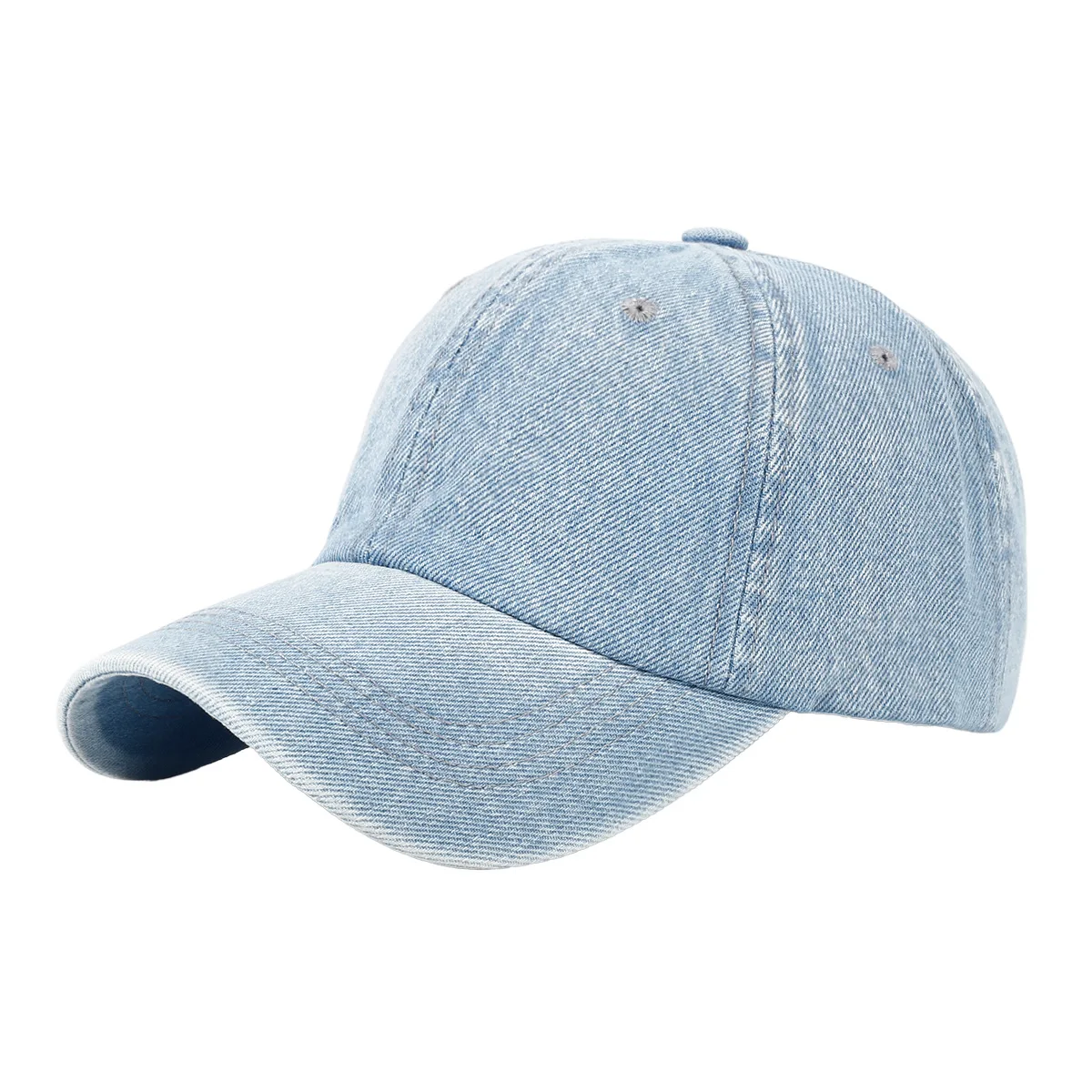 Aangepaste bedrukte logo denim baseball cap dames casual high-end hoed heren eenvoudige eendenbek caps voor bescherming tegen de zon en schaduw