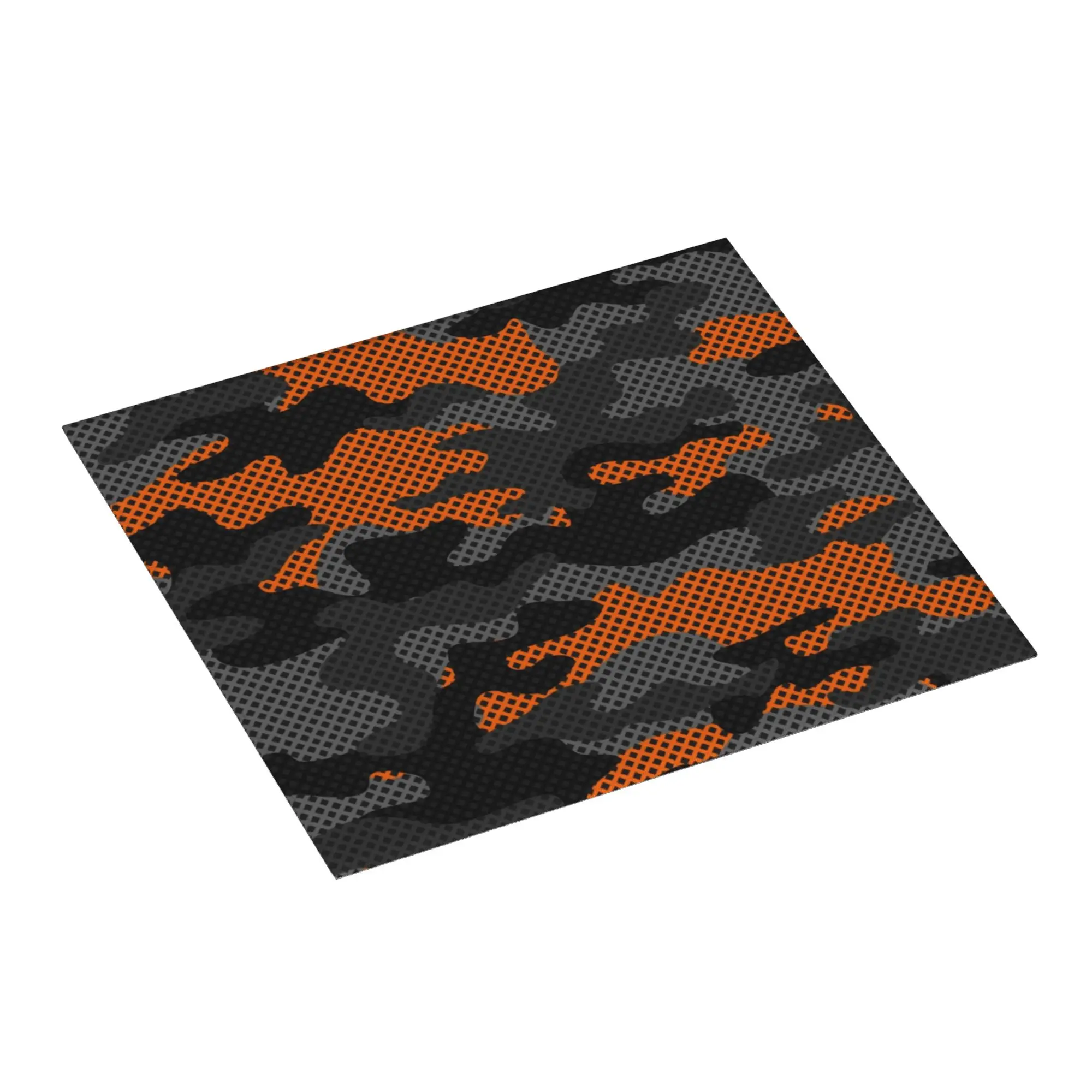 Drying Mat For Kitchen Camouflage Dark Black Orange Camo Barware Tableware Oil Proof Reusable  Washable Kitchen Sink Drying Pad