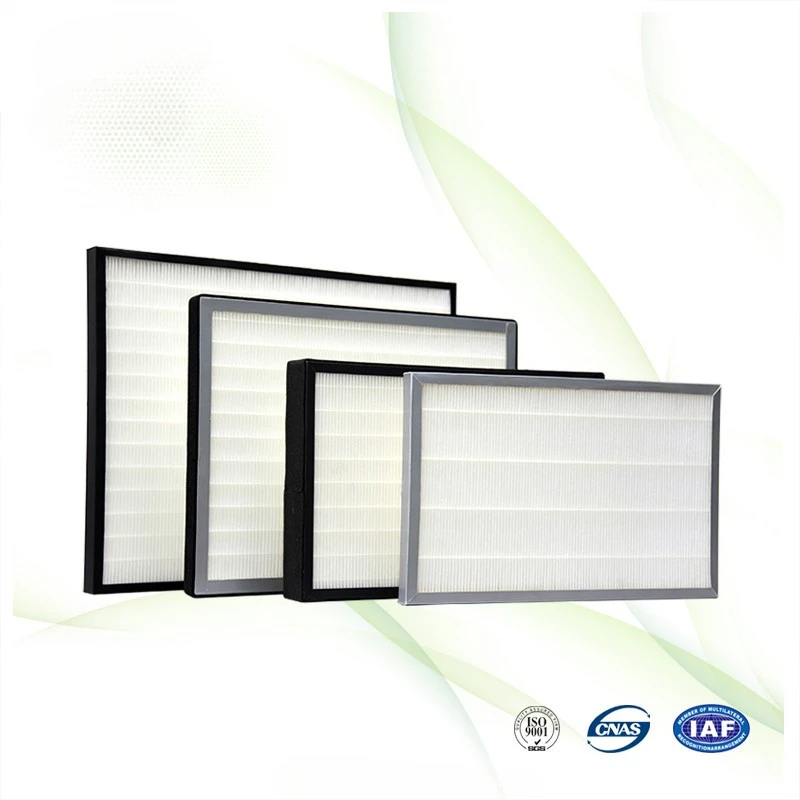 H13 H14 Factory Price Aluminium Frame Deep-pleat Laminar Flow Hood  Sheet Filter Pleated Air Hepa 