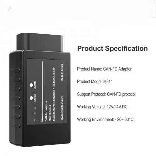 CAN-FD CAN FD Adapter Compatible with X100 PAD2/PAD3/A80 Series/D7D8 Series