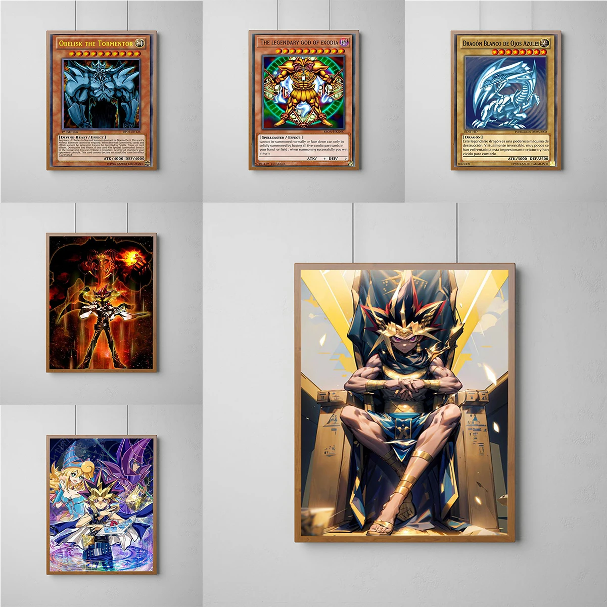 Yu-Gi-Oh Anime Poster Gaming Room Decoration Decorative Paintings Print Painting on Canvas Posters for Wall Art Home Decorations